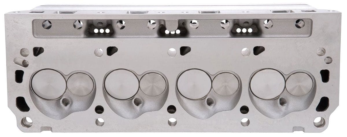 EDELBROCK Small Block Ford 289-351W, 60cc chambers, 210cc intake port, mech rol Victor Jr. 20° Cylinder Heads - Single - Complete ED77199 Autofit