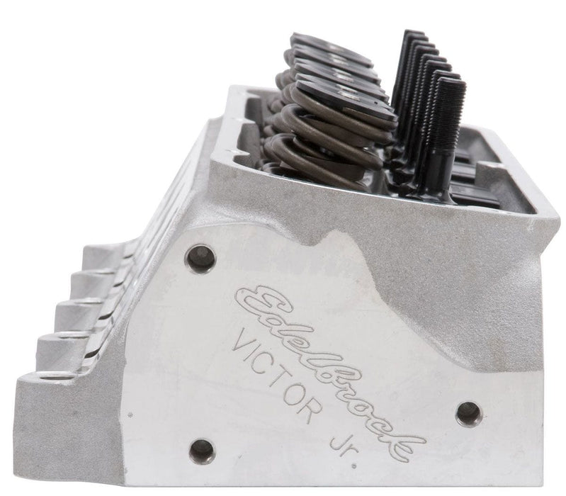 EDELBROCK Small Block Ford 289-351W, 60cc chambers, 210cc intake port, mech rol Victor Jr. 20° Cylinder Heads - Single - Complete ED77199 Autofit
