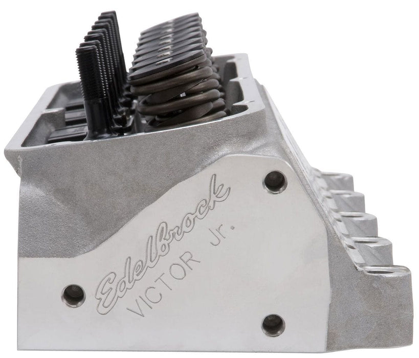 EDELBROCK Small Block Ford 289-351W, 60cc chambers, 210cc intake port, mech rol Victor Jr. 20° Cylinder Heads - Single - Complete ED77199 Autofit