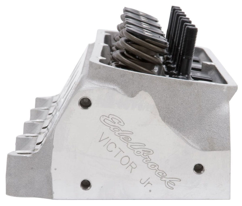 EDELBROCK Small Block Ford 289-351W, 60cc chambers, 210cc intake port, mech rol Victor Jr. 20° Cylinder Heads - Single - Complete ED77199 Autofit