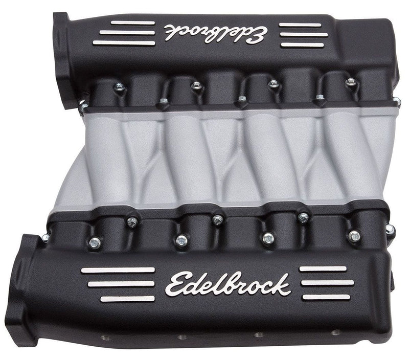 Edelbrock Suit Chev LS3, L92 and L76 Rectangular Port Cylinder Heads Cross-Ram Intake Manifold - Black Finish ED71413 Autofit