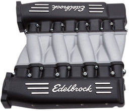 Edelbrock Suit Chev LS3, L92 and L76 Rectangular Port Cylinder Heads Cross-Ram Intake Manifold - Black Finish ED71413 Autofit
