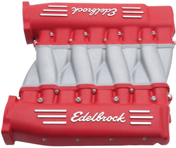 Edelbrock Suit Chev LS3, L92 and L76 Rectangular Port Cylinder Heads Cross-Ram Intake Manifold - Red Finish ED7141 Autofit