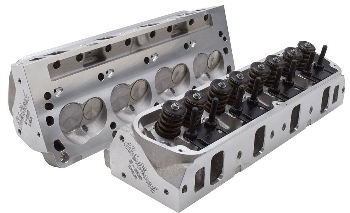 EDELBROCK Suit SB Ford With Flat Tappet & Hydraulic Roller Camshaft E-Street Cylinder Head ED5028 Autofit