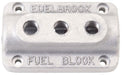 EDELBROCK Triple Outlet Fuel Block, 3/8" inlet, 1/4" outlet Fuel Distribution Block ED1285 Autofit