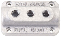 EDELBROCK Triple Outlet Fuel Block, 3/8" inlet, 1/4" outlet Fuel Distribution Block ED1285 Autofit