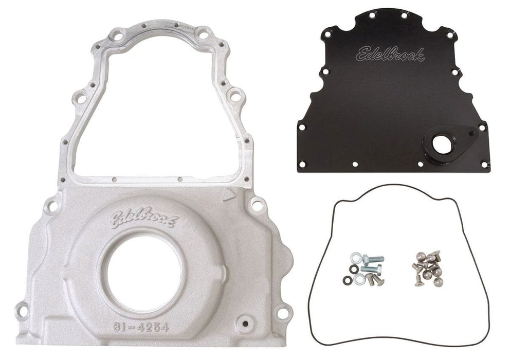 EDELBROCK Two-Piece Aluminium Timing Cover Autofit
