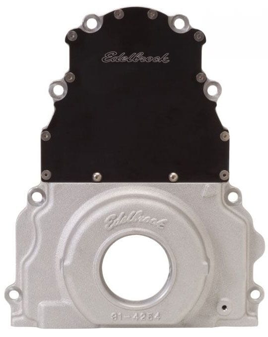 EDELBROCK Two-Piece Aluminium Timing Cover Autofit
