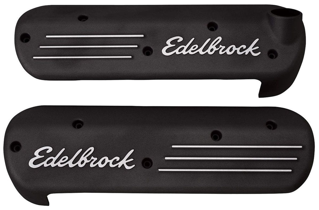 EDELBROCK With Black Powder Coat Finish Coil Covers for LS Series Engines ED41183 Autofit