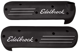 EDELBROCK With Black Powder Coat Finish Coil Covers for LS Series Engines ED41183 Autofit