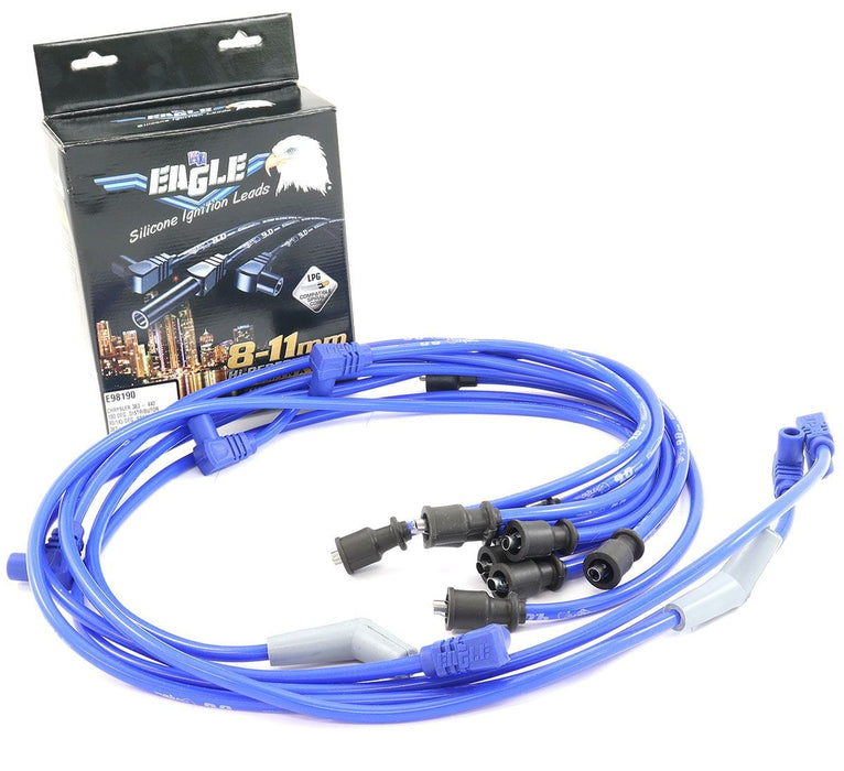 EL Suit B/B Chrysler 9mm Ignition Lead Set, Points Style, Blue ELE98190 Autofit