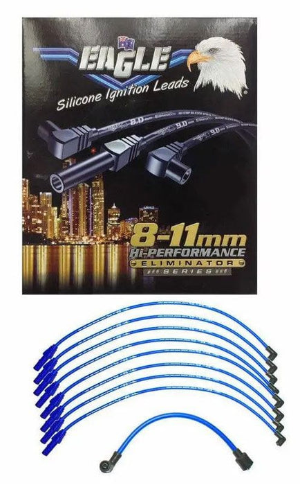 EL Suit BB Chev With HEI Cap 90° Distributor & 145° Spark Plug (Suit Lea 9mm Eliminator Series I Around Rocker Cover Lead Set - Blue ELE9856 Autofit