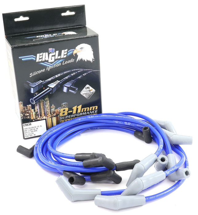 EL Suit Ford Falcon EB, EB Series II including XR8 9mm Eliminator Series I Lead Set - Blue ELE9838 Autofit