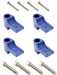 EL Use With SK-471, SK-472, SK-473 & SK-474 Separators (4-Piece) Horizontal Separator Fitting Kit - Blue ELESFK-2BL Autofit