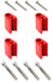 EL Use With SK-471, SK-472, SK-473 & SK-474 Separators (4-Piece) Vertical Separator Fitting Kit - Red ELESFK-4R Autofit