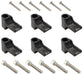 EL Use With SK-471, SK-472, SK-473 & SK-474 Separators (6-Piece) Horizontal Separator Fitting Kit - Black ELESFK-1BK Autofit
