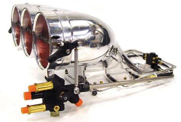 ENDERLE Complete With Fuel Lines & K-Style Metering Valve, 5-9/16" Butterflie Aluminium "Big & Ugly" Injector Hat ENBAU-1 Autofit