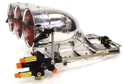 ENDERLE Complete With Fuel Lines & K-Style Metering Valve, 5" Butterflies, 10 Aluminium "Big & Ugly" Injector Hat ENBAU-1-5 Autofit