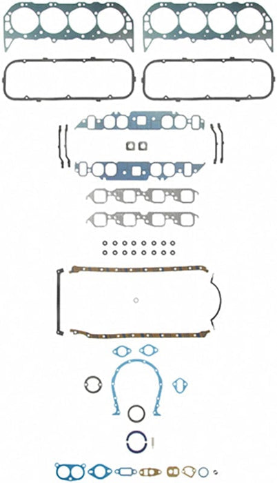 FELPRO Suit BB Chev 396-454 With Oval Port Intake Gaskets Full Gasket Set FEAFS8180PT-9 Autofit