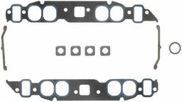 FELPRO Suit BB Chev Oval Port, Open Exhaust Crossover 1.82" x 2.05" (.060") Printoseal Intake Manifold Gasket Set FE1212 Autofit