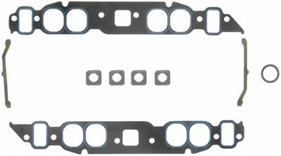 FELPRO Suit BB Chev Oval Port, Open Exhaust Crossover 1.82" x 2.05" (.060") Printoseal Intake Manifold Gasket Set FE1212 Autofit