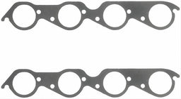FELPRO Suit BB Chev With Large Race Ports 2.40" Round Perforated Steel Exhaust Gasket Set FE1490 Autofit