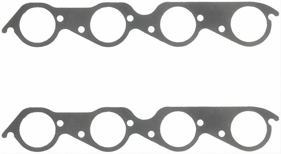 FELPRO Suit BB Chev With Large Race Ports 2.40" Round Perforated Steel Exhaust Gasket Set FE1490 Autofit