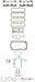 FELPRO Suit Buick 231 V6, No Intake Full Gasket Set FEFS8723PT-4 Autofit