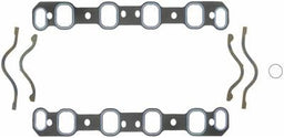 FELPRO Suit Ford 302-351C 2V Heads 1.50" x 2.12" (.060") Printoseal Intake Manifold Gasket Set FE1240 Autofit