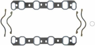 FELPRO Suit Ford 302-351C 2V Heads 1.50" x 2.12" (.060") Printoseal Intake Manifold Gasket Set FE1240 Autofit