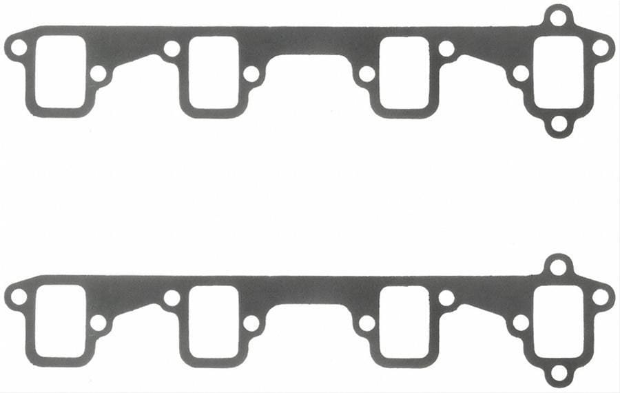 FELPRO Suit Ford 390-428 FE 14 Bolt, 1966-69 1.43" x 2.12" Perforated Steel Exhaust Gasket Set FE1485 Autofit