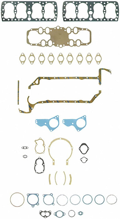 FELPRO Suit Ford Flathead 1938-48 (2 Water Holes) Full Gasket Set FEFS7283B Autofit