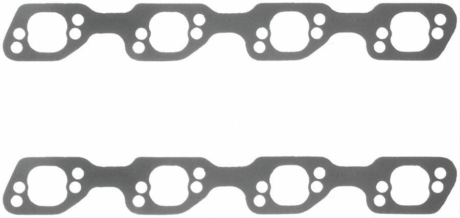 FELPRO Suit Ford SB 289-351W & J302, K302 1.40" x 1.40" Perforated Steel Exhaust Gasket Set FE1486 Autofit