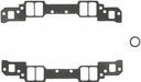 FELPRO Suit SB Chev 18° Hi Port, No Exhaust Crossover 1.25" x 2.15" (.045") Composite Intake Manifold Gasket Set FE1278 Autofit