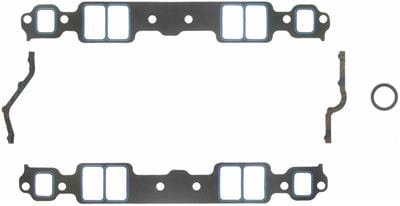 FELPRO Suit SB Chev 262-400, No Exhaust Crossover 1.28" x 2.09" (.060") Printoseal Intake Manifold Gasket Set FE1205 Autofit