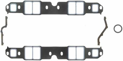 FELPRO Suit SB Chev 262-400, No Exhaust Crossover 1.38" x 2.38" (.060") Printoseal Intake Manifold Gasket Set FE1209 Autofit
