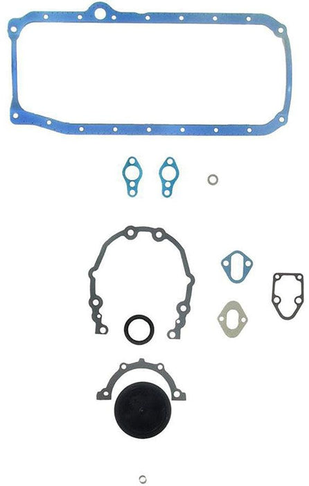 FELPRO Suit SB Chev 305-350 1-Piece Main, Plastic Timing Cover, Standard Rot Marine Gasket Conversion Set FE17124 Autofit