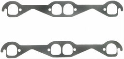 FELPRO Suit SB Chev Brodix Track-1 D-Port 1.53" x 1.63" Perforated Steel Exhaust Gasket Set FE1406 Autofit
