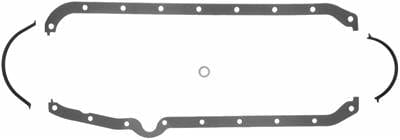FELPRO Suit SB Chev L/H Dipstick Thin Front Seal 1957-74 Rubber Coated FibreOil Pan Gasket Set FE1802 Autofit