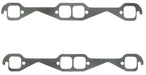 FELPRO Suit SB Chev Large Race Port 1.55" x 1.55" Perforated Steel Exhaust Gasket Set FE1405 Autofit