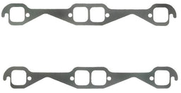 FELPRO Suit SB Chev Large Race Port 1.55" x 1.55" Perforated Steel Exhaust Gasket Set FE1405 Autofit