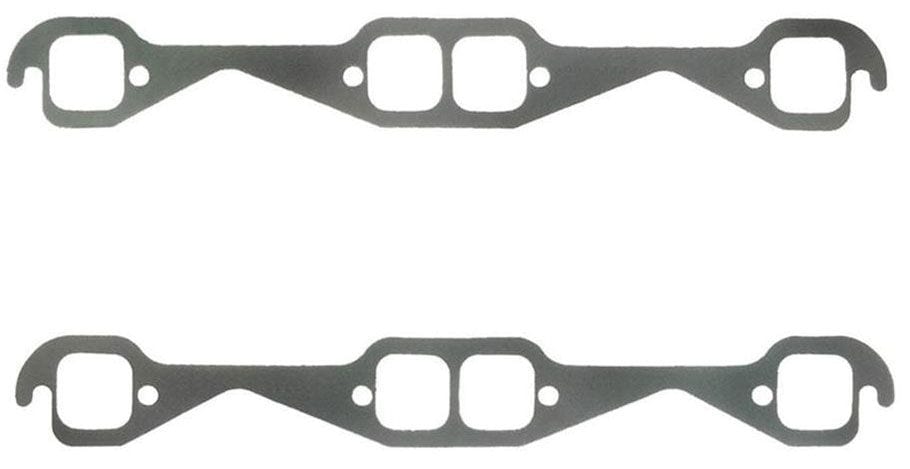 FELPRO Suit SB Chev Large Race Port 1.55" x 1.55" Perforated Steel Exhaust Gasket Set FE1405 Autofit