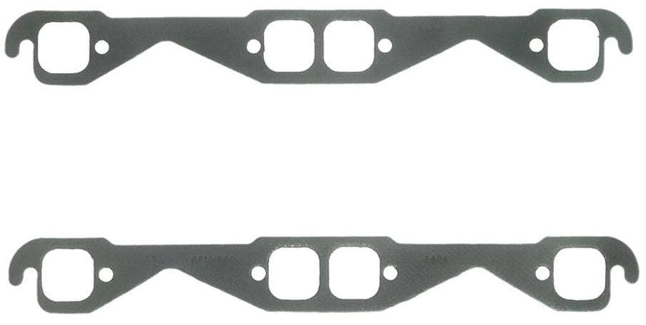 FELPRO Suit SB Chev Vortec 1.50" x 1.50" Perforated Steel Exhaust Gasket Set FE1404 Autofit