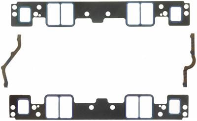 FELPRO Suit SB Chev Vortec, No Exhaust Crossover 1.30" x 2.31" (.060") Printoseal Intake Manifold Gasket Set FE1289 Autofit