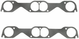 FELPRO Suit SB Chev With Hooker Adapter Plate 2.19" Round Perforated Steel Exhaust Gasket Set FE1408 Autofit
