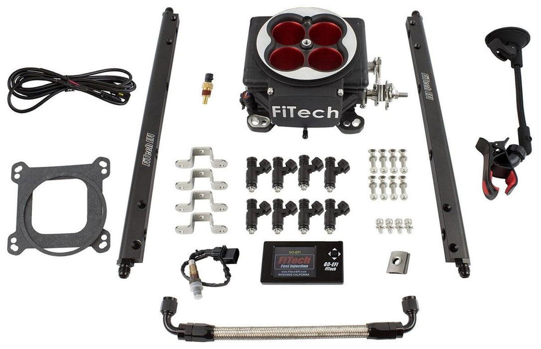 FITECH With 4BBL Throttle Body, Color Touchscreen Monitor & Mount Go Port EFI System FH30014 Autofit