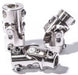 FLAMING 1"DD x 3/4"-36 Smooth - Spline Billet Universal Joint FR1714DD Autofit