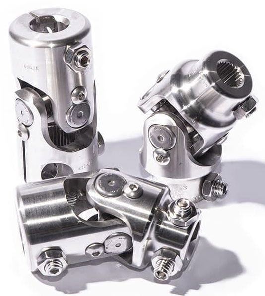 FLAMING 3/4"-36 x 3/4"DD Spline - Smooth Stainless Steel Universal Joint FR2515DD Autofit
