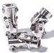 FLAMING 3/4"-36 x 3/4" Spline - Smooth Billet Universal Joint FR1702 Autofit