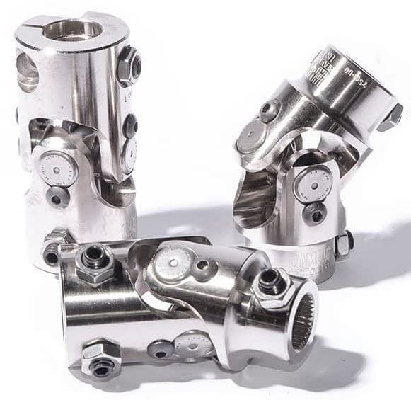 FLAMING 9/16"-26 x 3/4"DD Spline - Smooth Billet Universal Joint FR1709DD Autofit